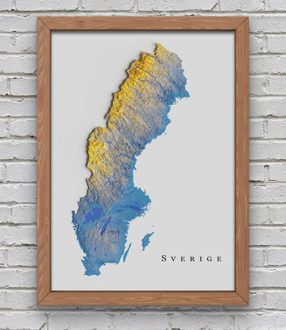Sweden Relief Map