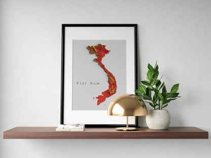 Vietnam Relief Map