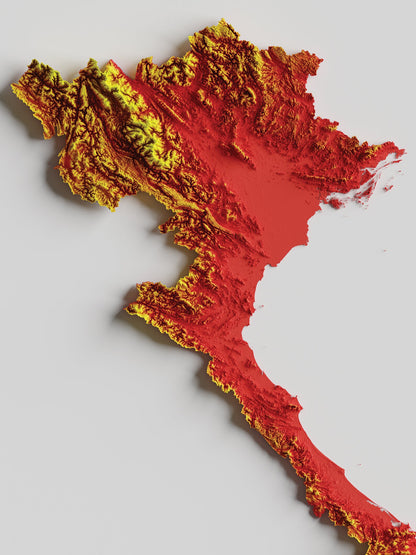 Vietnam Relief Map