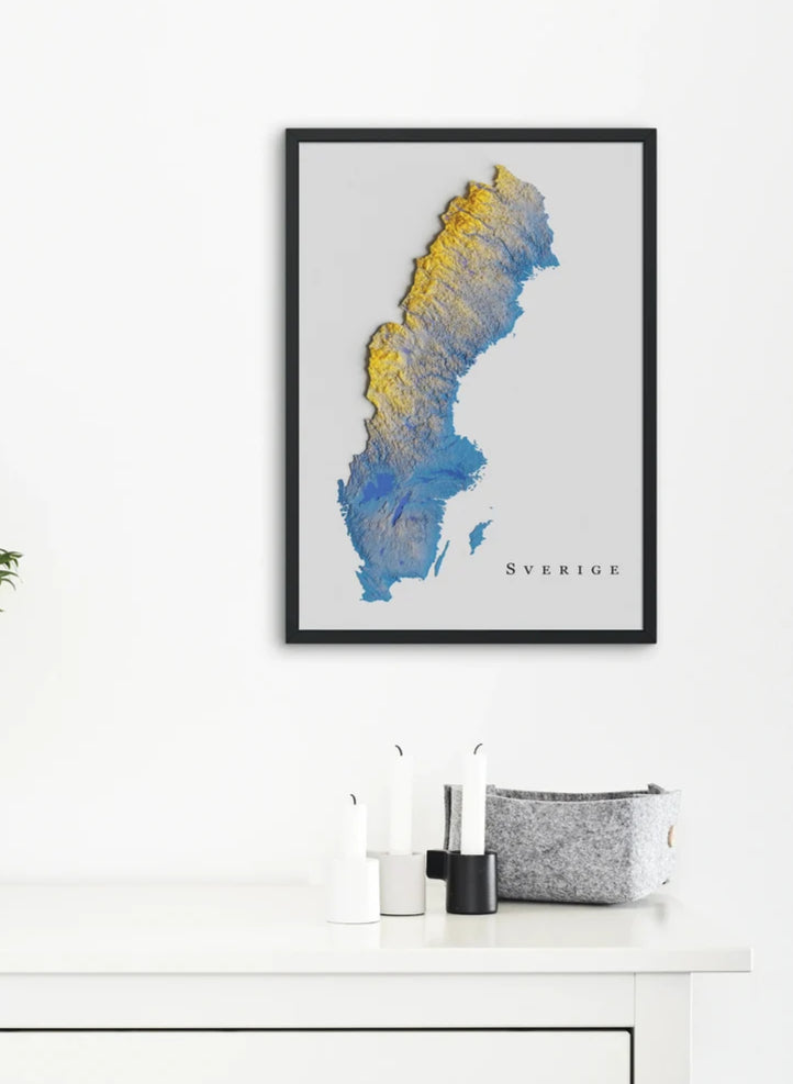 Sweden Relief Map