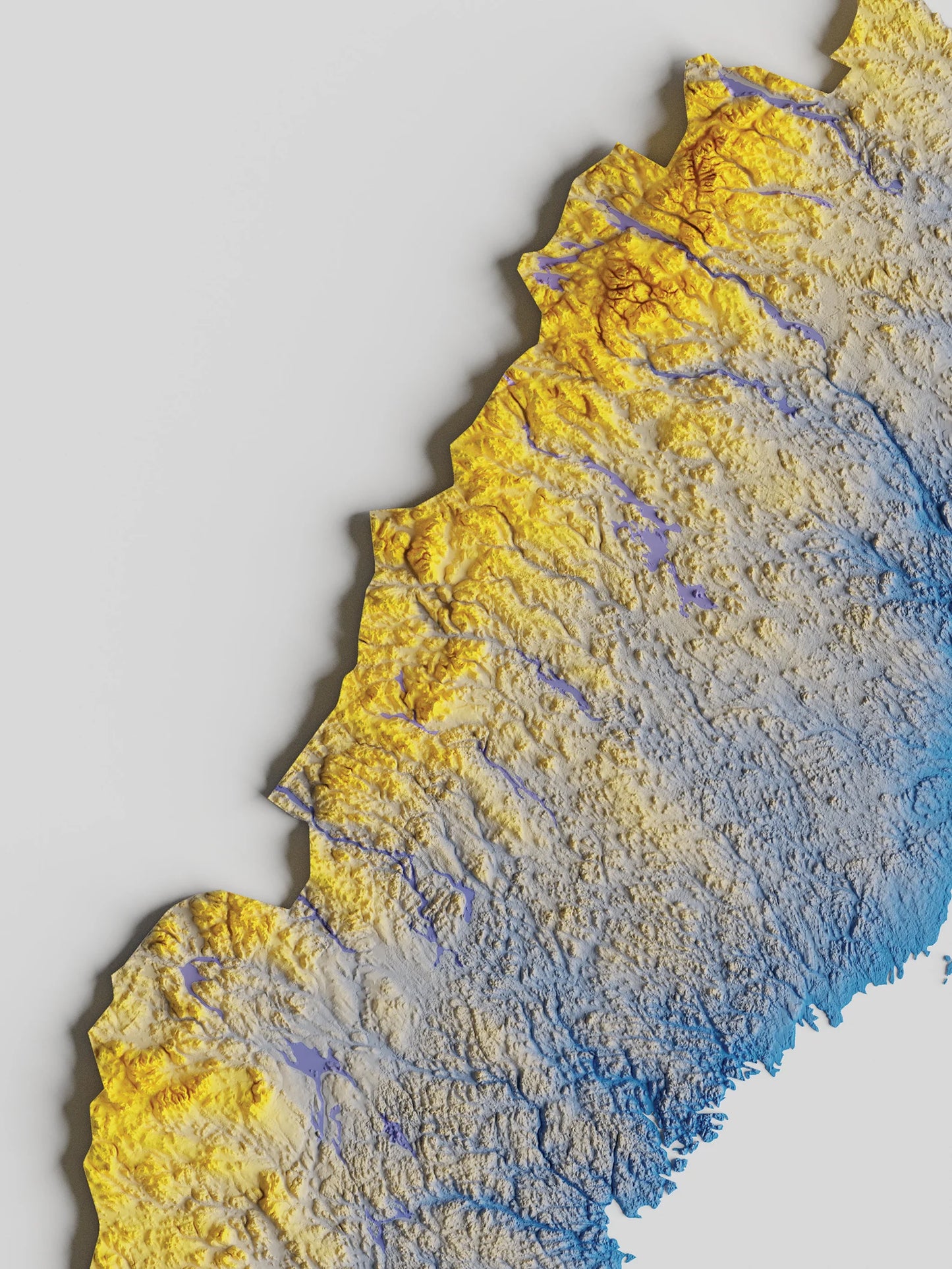 Sweden Relief Map