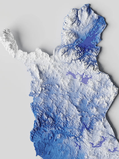 Finland Relief Map