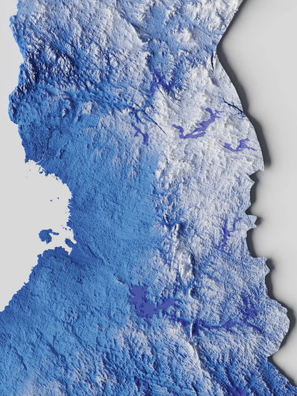 Finland Relief Map
