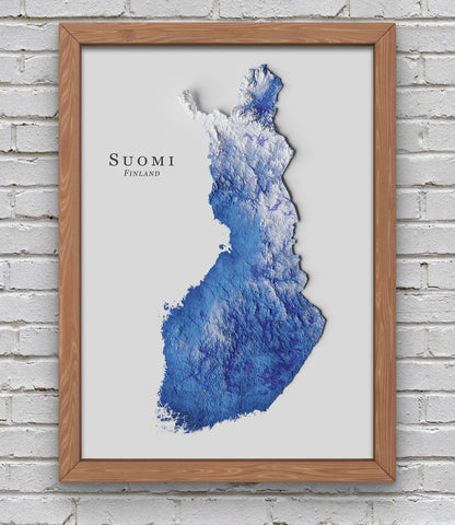 Finland Relief Map