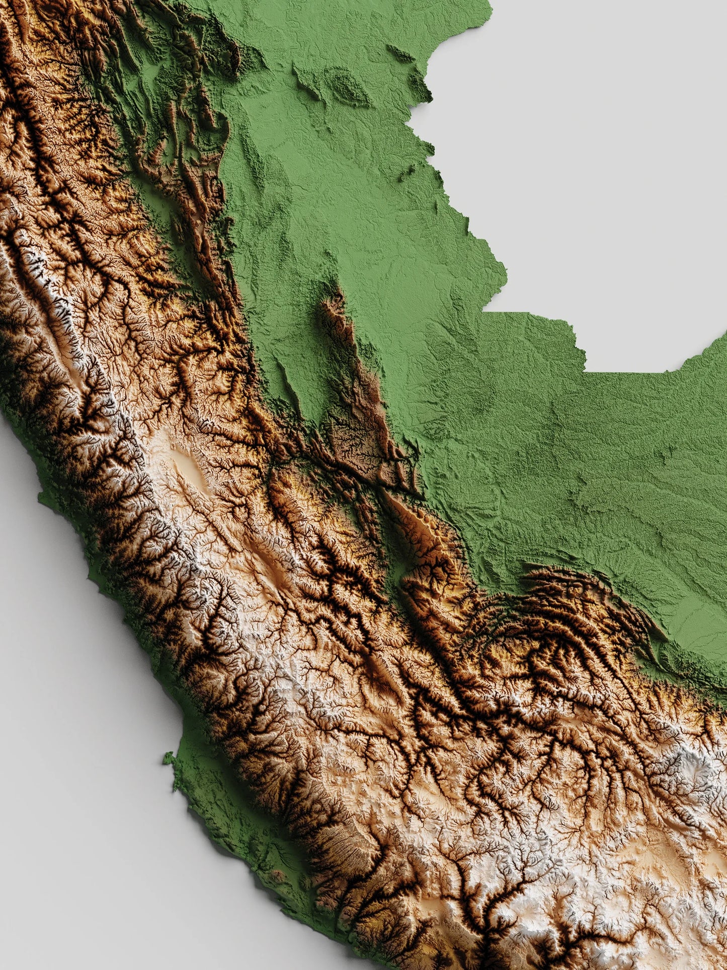 Peru Relief Map
