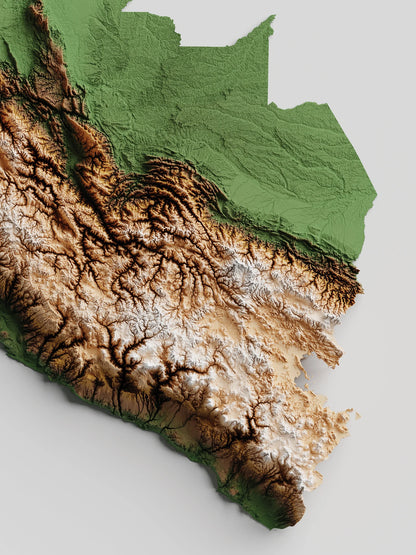 Peru Relief Map