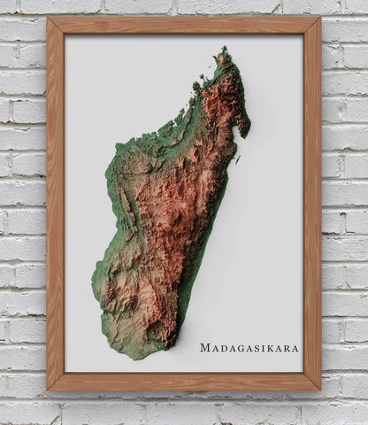 Madagascar Relief Map