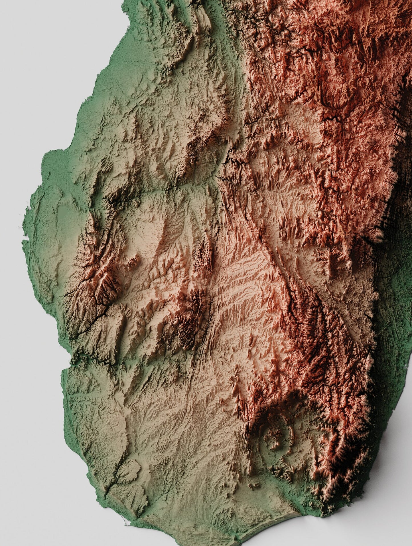 Madagascar Relief Map