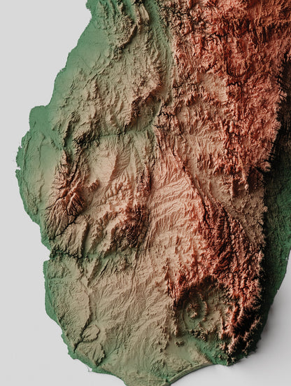 Madagascar Relief Map