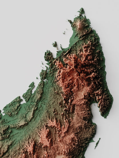 Madagascar Relief Map