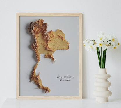 Thailand Relief Map