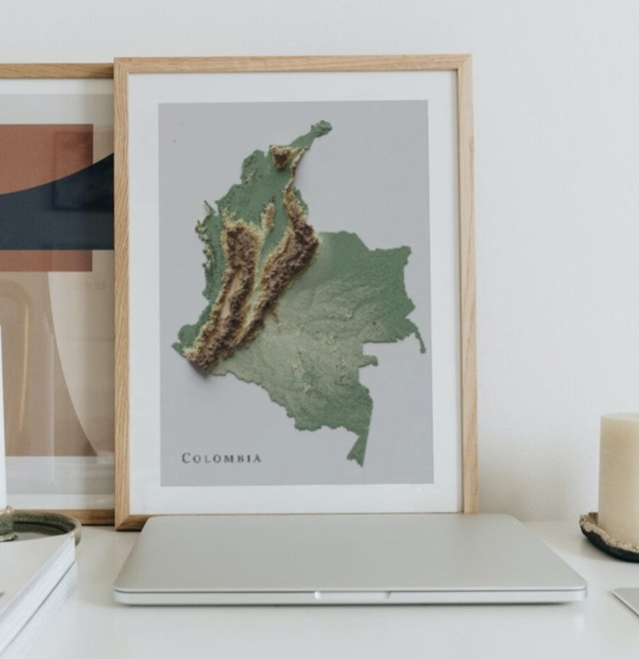 Colombia Relief Map