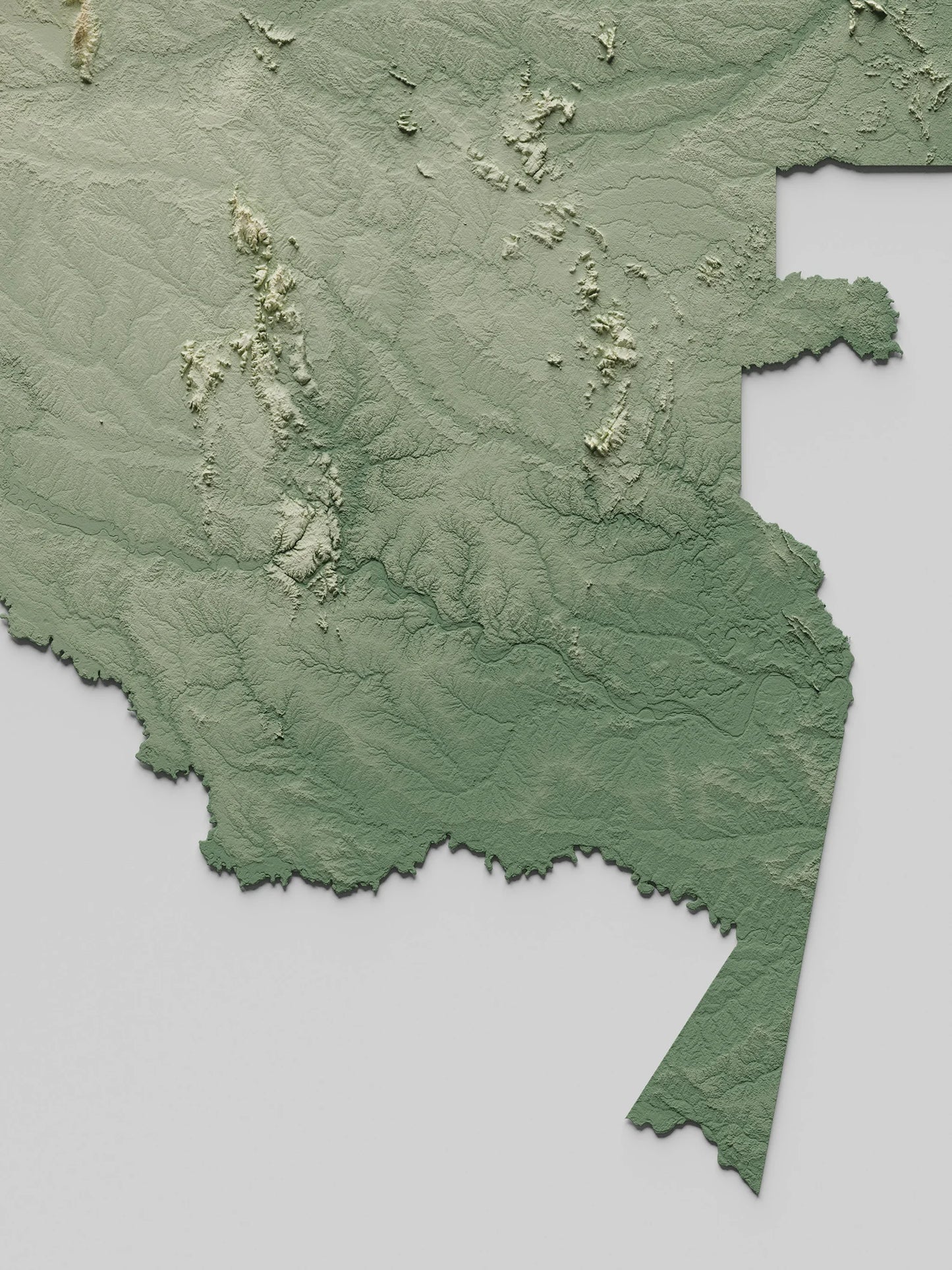 Colombia Relief Map