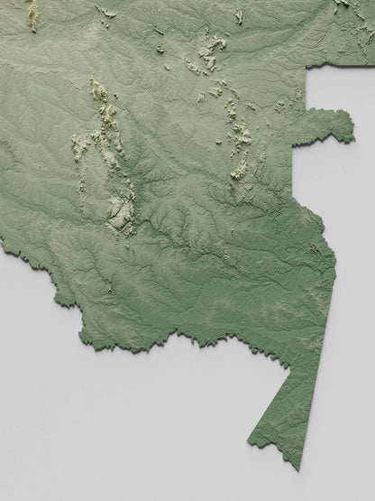 Colombia Relief Map