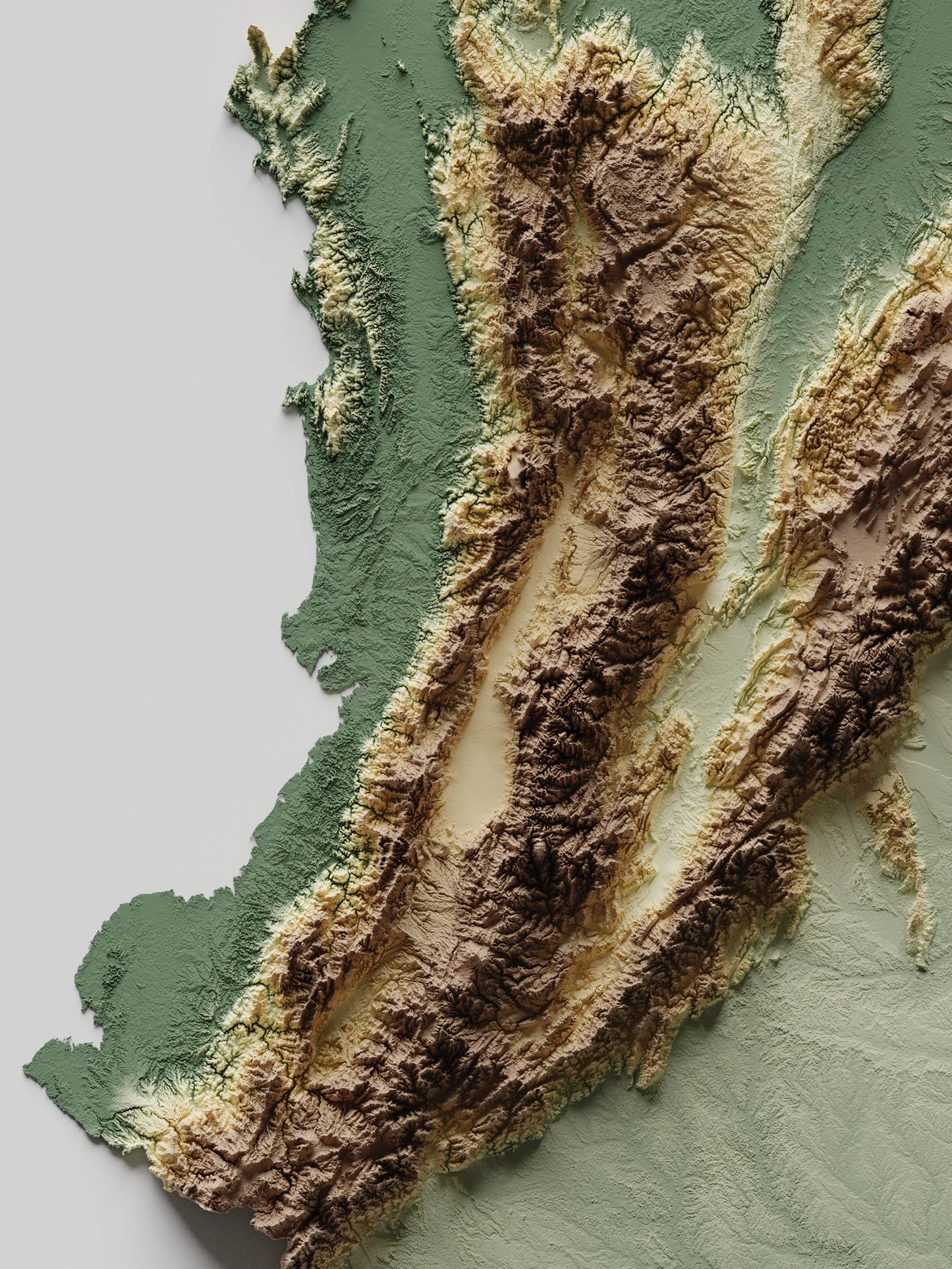 Colombia Relief Map