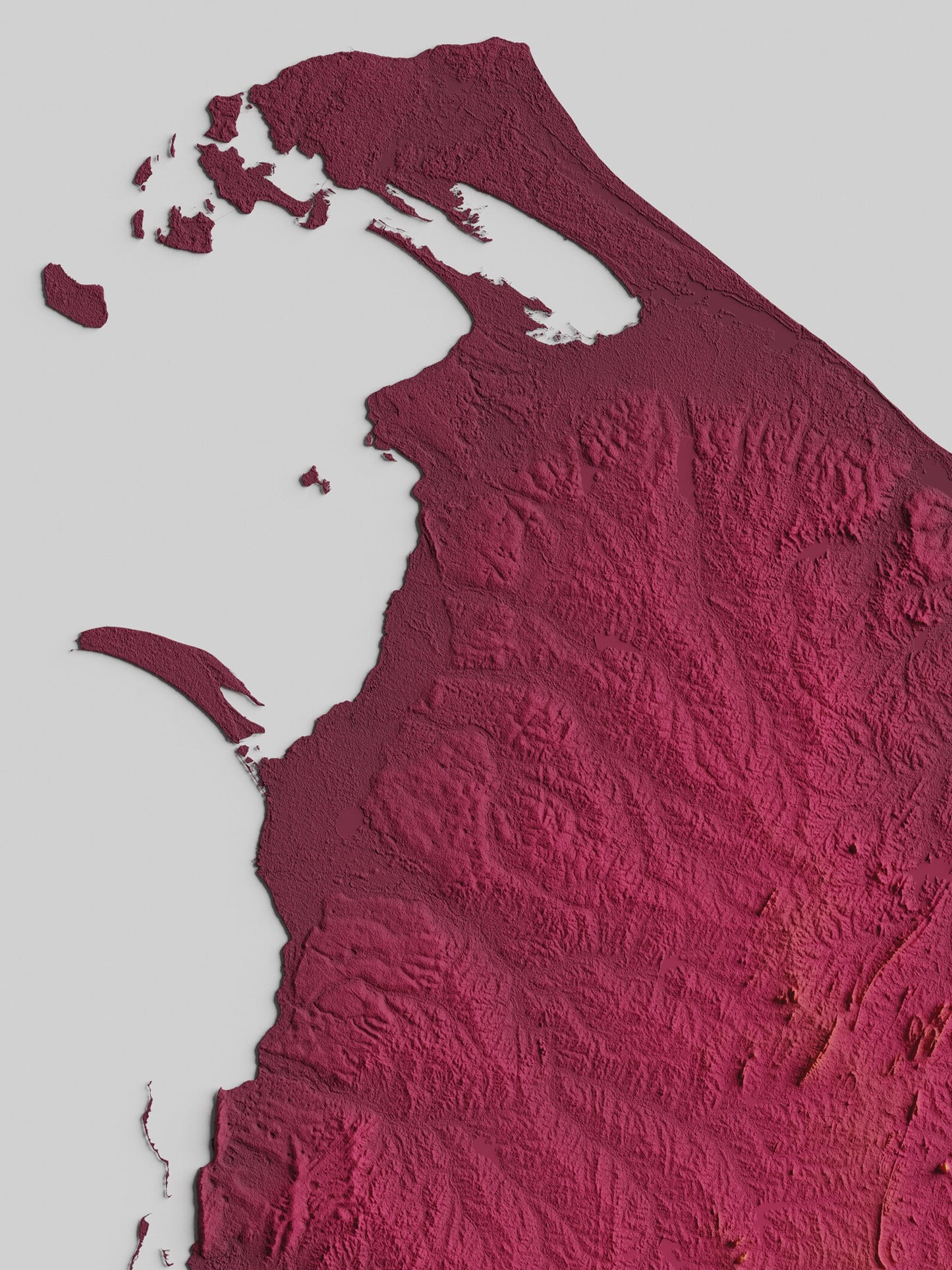 Sri Lanka Relief Map