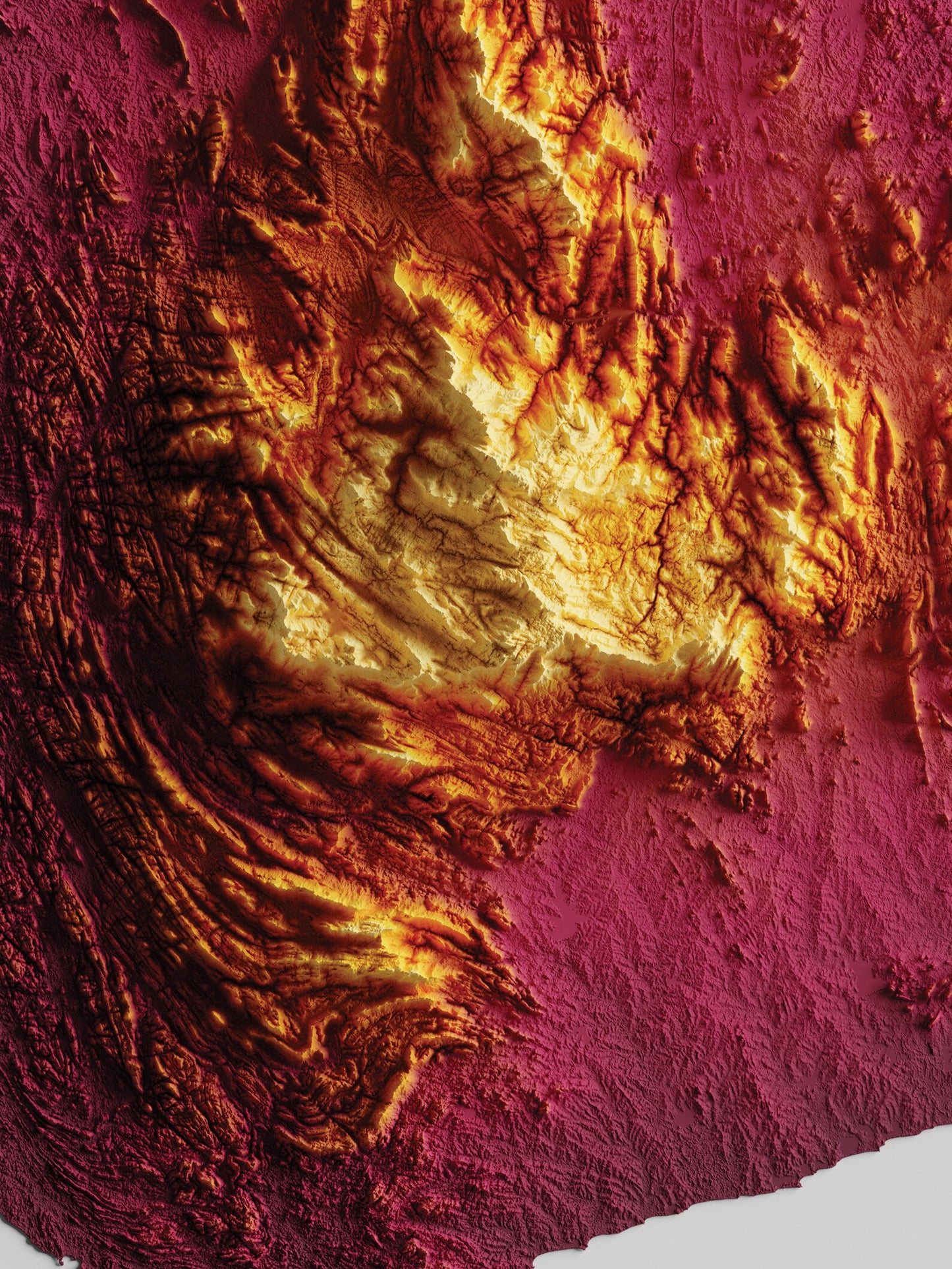 Sri Lanka Relief Map