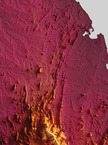 Sri Lanka Relief Map