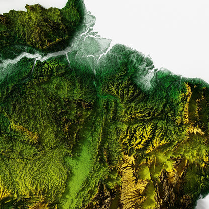 Brazil Relief Map