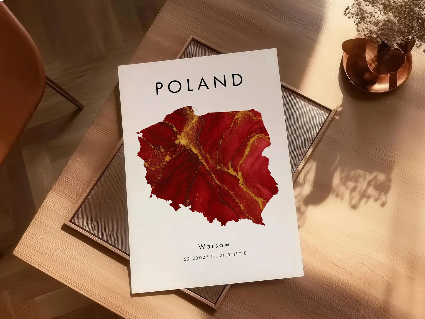 Poland Map Art Print