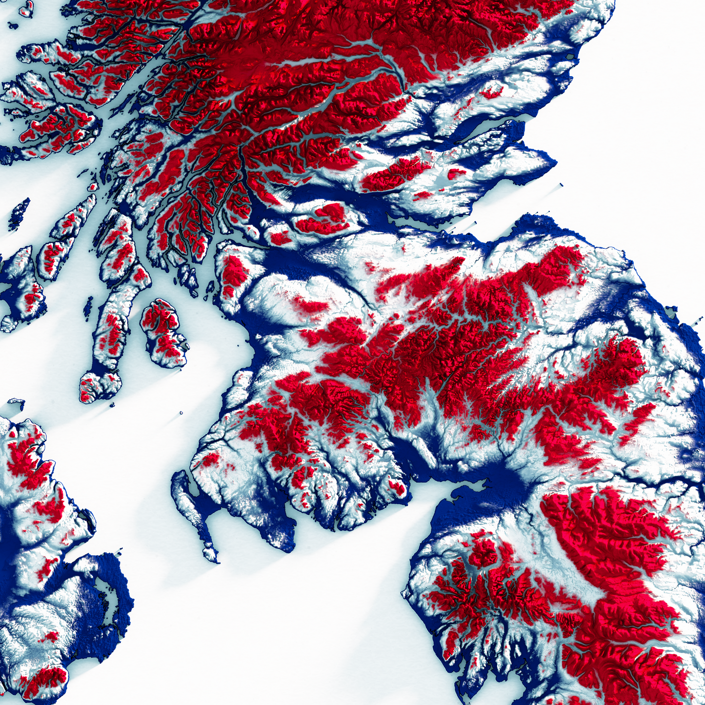 United Kingdom Relief Map