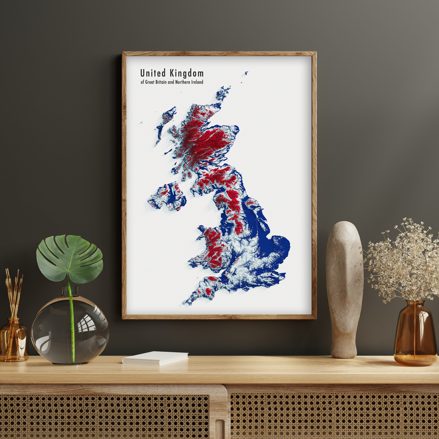 United Kingdom Relief Map