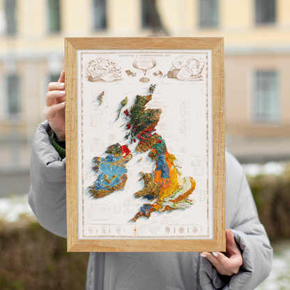 Historic Relief Map of the British Isles